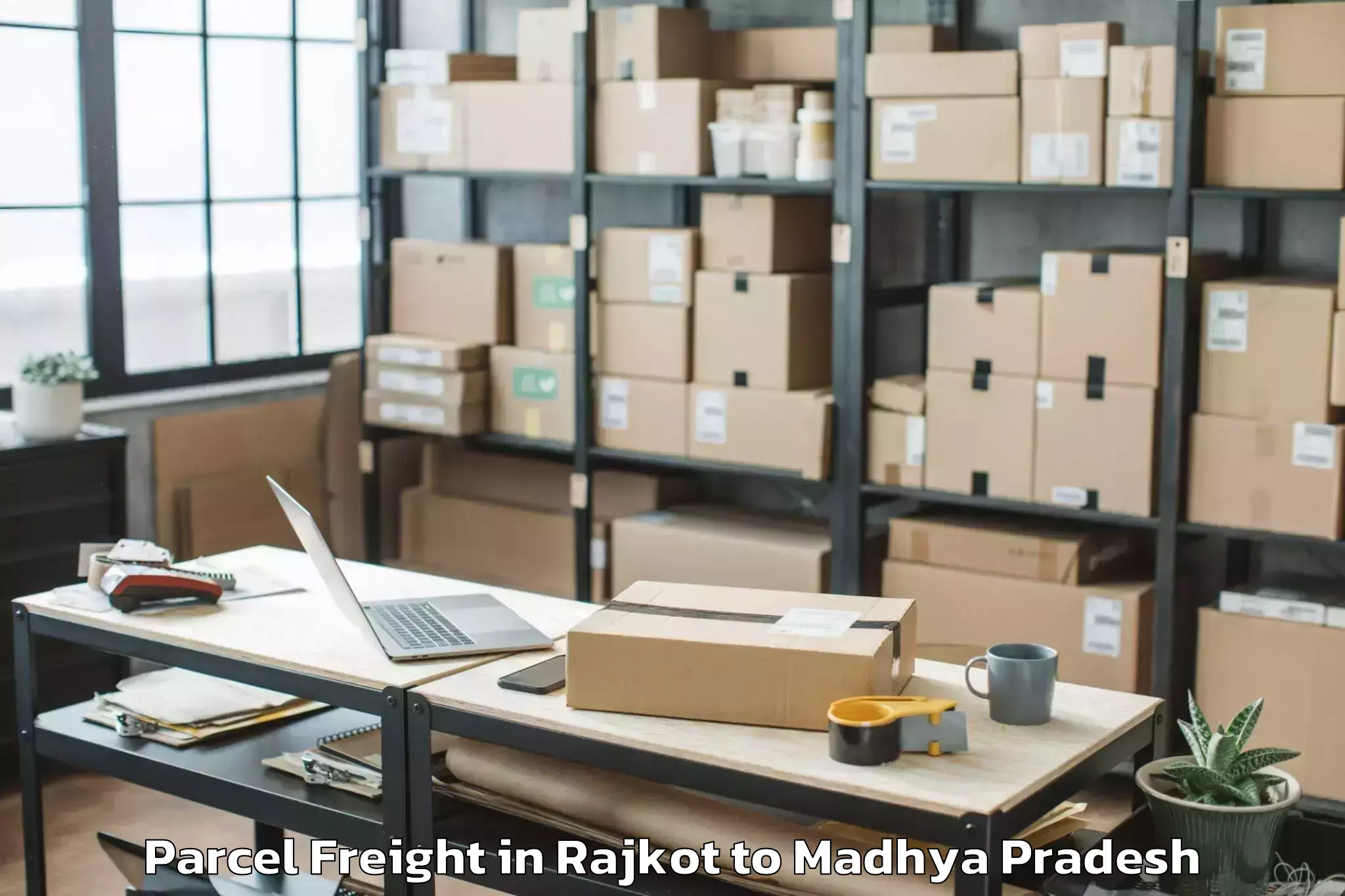 Discover Rajkot to Rajmata Vijayaraje Scindia Kri Parcel Freight